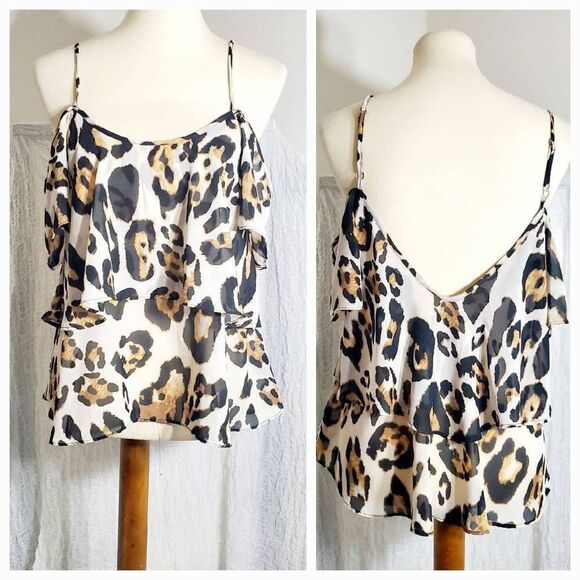 Shoe Me Your MuMu Animal Print Top Size X-Small - Picture 1 of 7